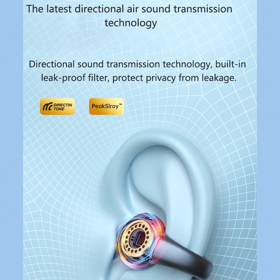 Private Model New Design Factory Price Clip Headphone Sports Hi-Fi Stereo Low Latency TWS Wireless Earbuds for iphone