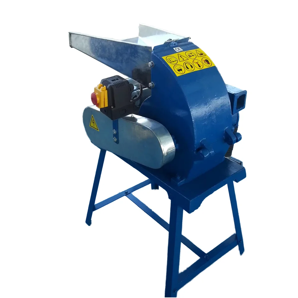 small lab wood branches crashing machine electric CF158 family use mini hammer mill with CE