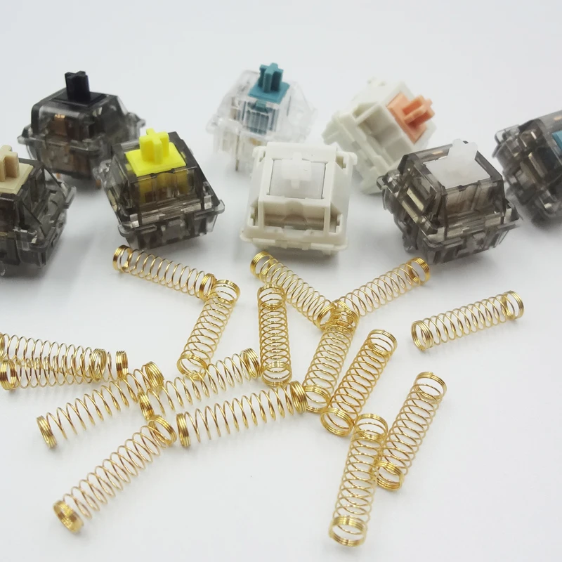 Mechanical Keyboard Switch Springs Gold Plated Switches spring for Cherry MX DIY Mechanical Gaming Keyboard