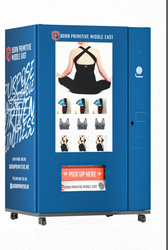 Haloo Vending Machine Supplier Electronic Big Touch Screen Clothes Automatic Clothing With Advertising