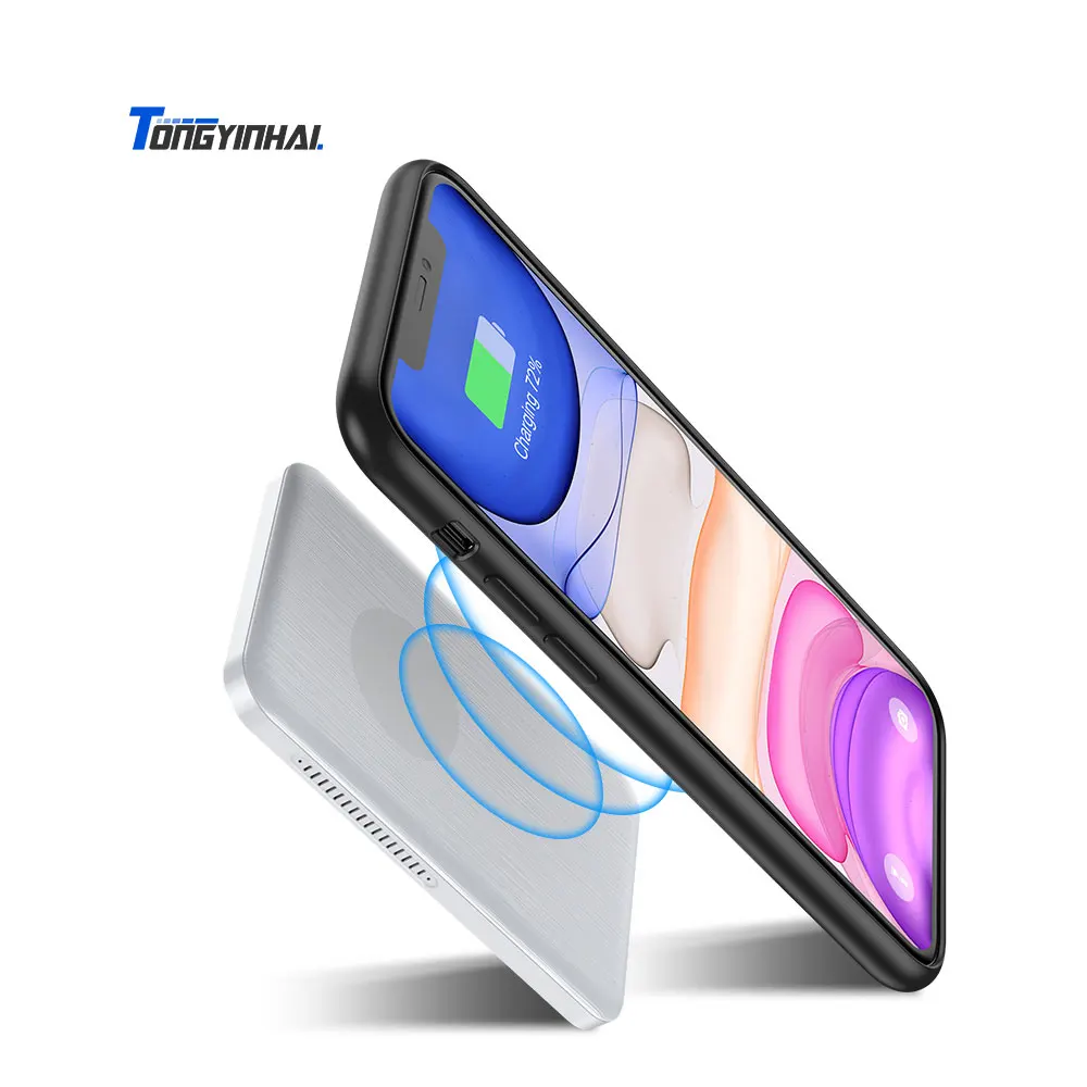 New arrival wireless charging power bank with LED indicate light 5000mAh small power bank 4000mah wireless charger