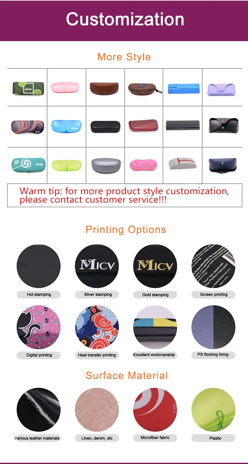 Bestpacking OEM ODM Manufacturer Custom logo Glasses case set Sunglasses packaging case  eyeglass case  Set