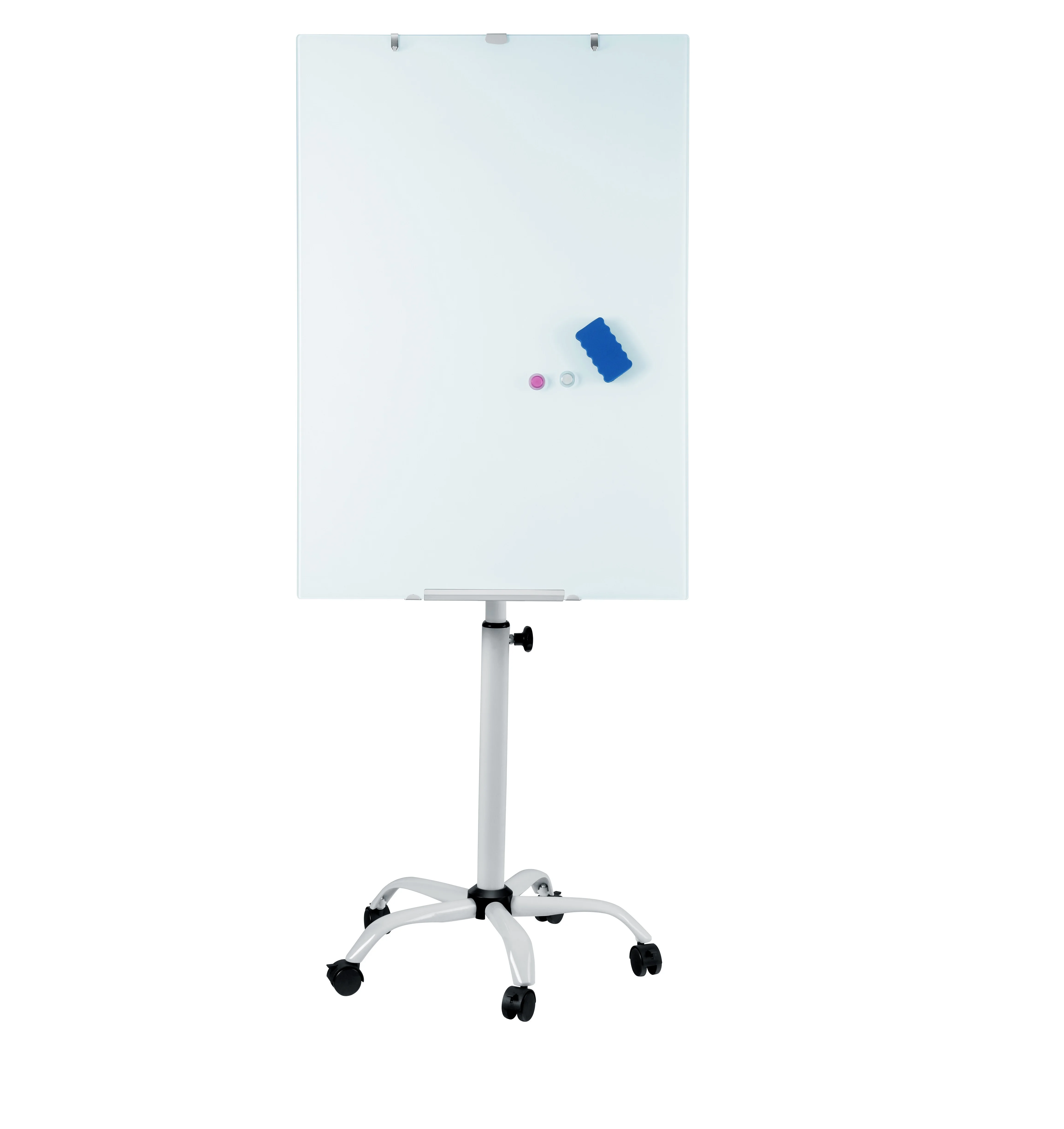 Art Drawing Board Adjustable Height Flipchart Glass White Board With Magnetic