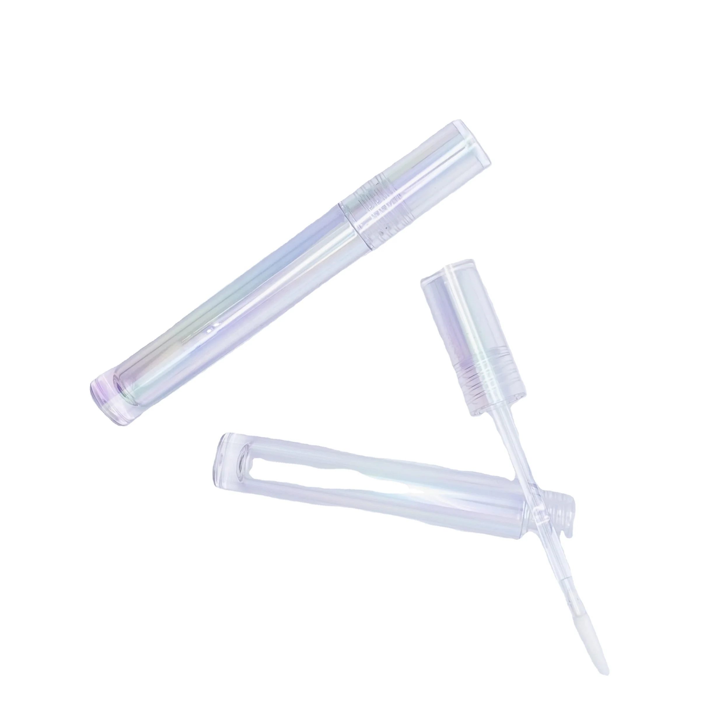 Hot Wholesale Promotion 7ML8ML clear applicator holographic lip gloss stick tube