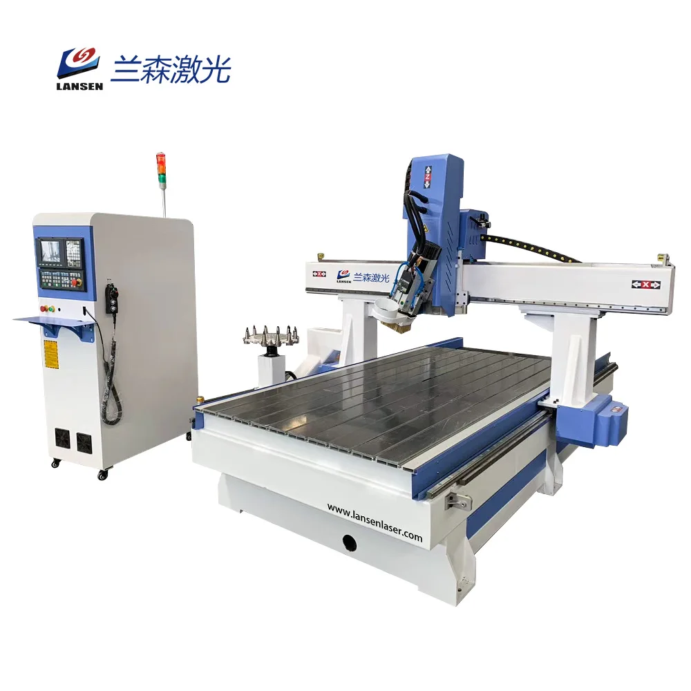 1325 high precision swing head 4 5 axis cnc routers engraving machine for Portrait model 3D rotary carving making equipment