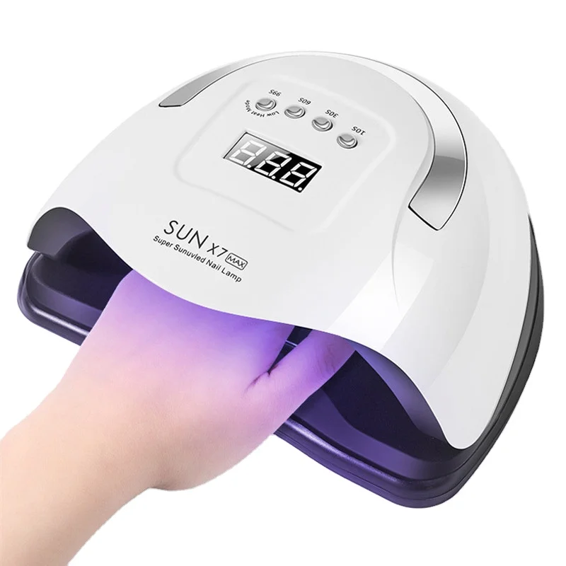 Hot Selling SUN X7 MAX Portable Nail Dryer Lamp 180W Nail LED Gel Polish UV Light For Manicure Curing
