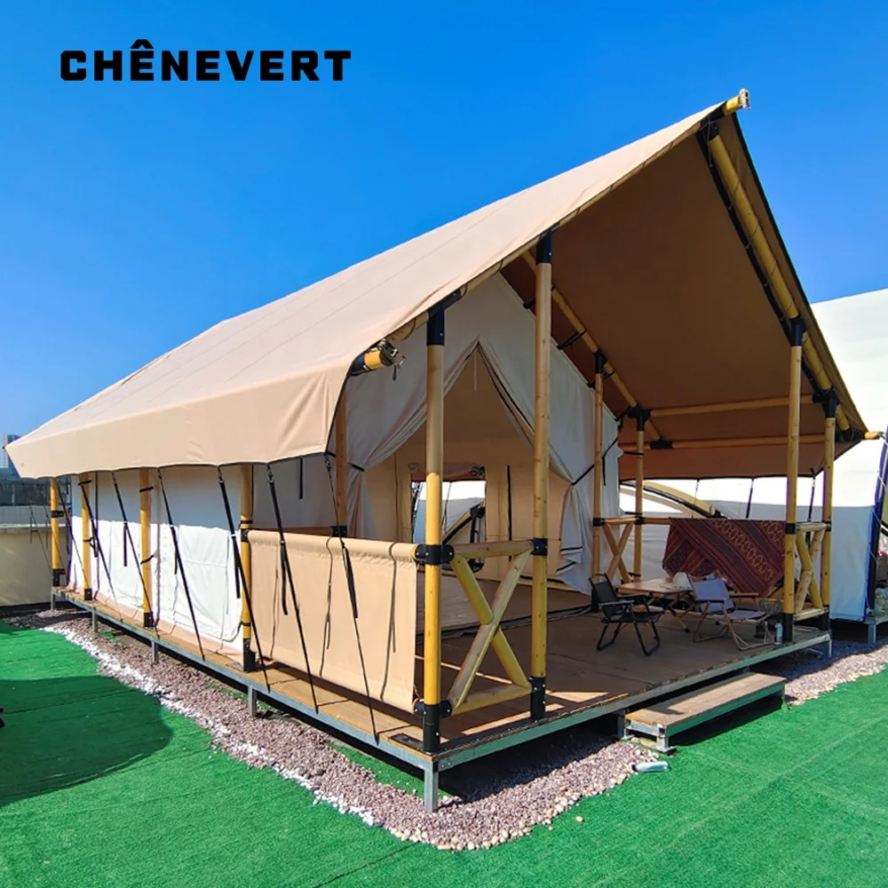 Outdoor Tents Farmhouse Loe Camping Hotel Accommodation Tents Wooden Structure High-End Tent Manufacturers