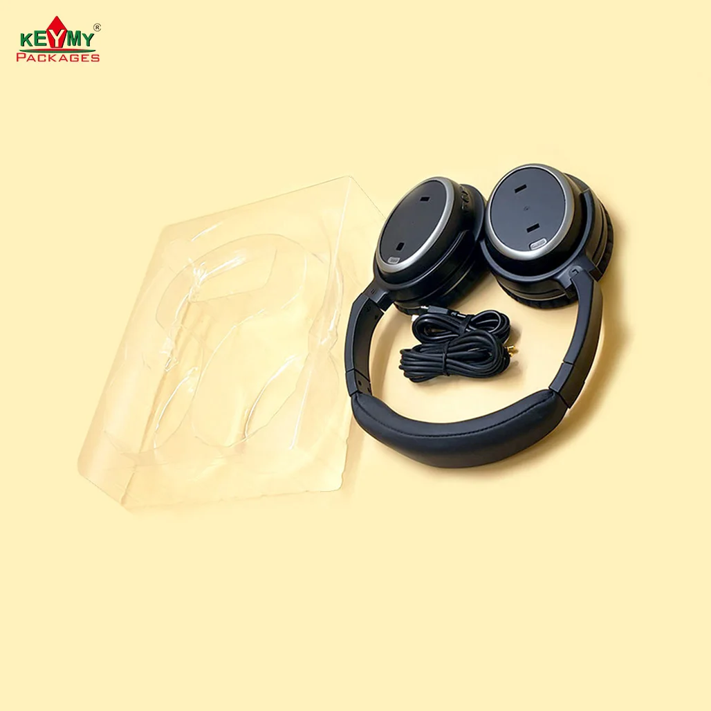 Hot sale customized white blister tray tray with paper box for headset in Shenzhen