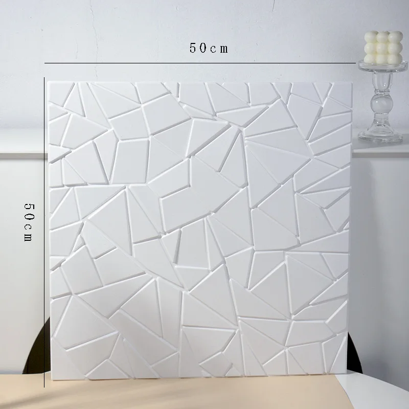 High Quality 3D Foam Wall Panel And 3D Panel Pvc Wall Indoor Decorative Materials Art Panel Embossed Wall Board Sofa Background