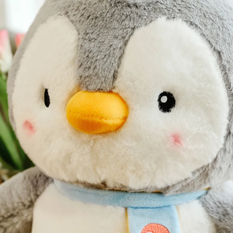 2023 custom Lovely 50cm Cute Soft Stuffed Animal Plush Doll Home Decoration Sofa Sleeping Cushion Penguin Inflatable Plush toy