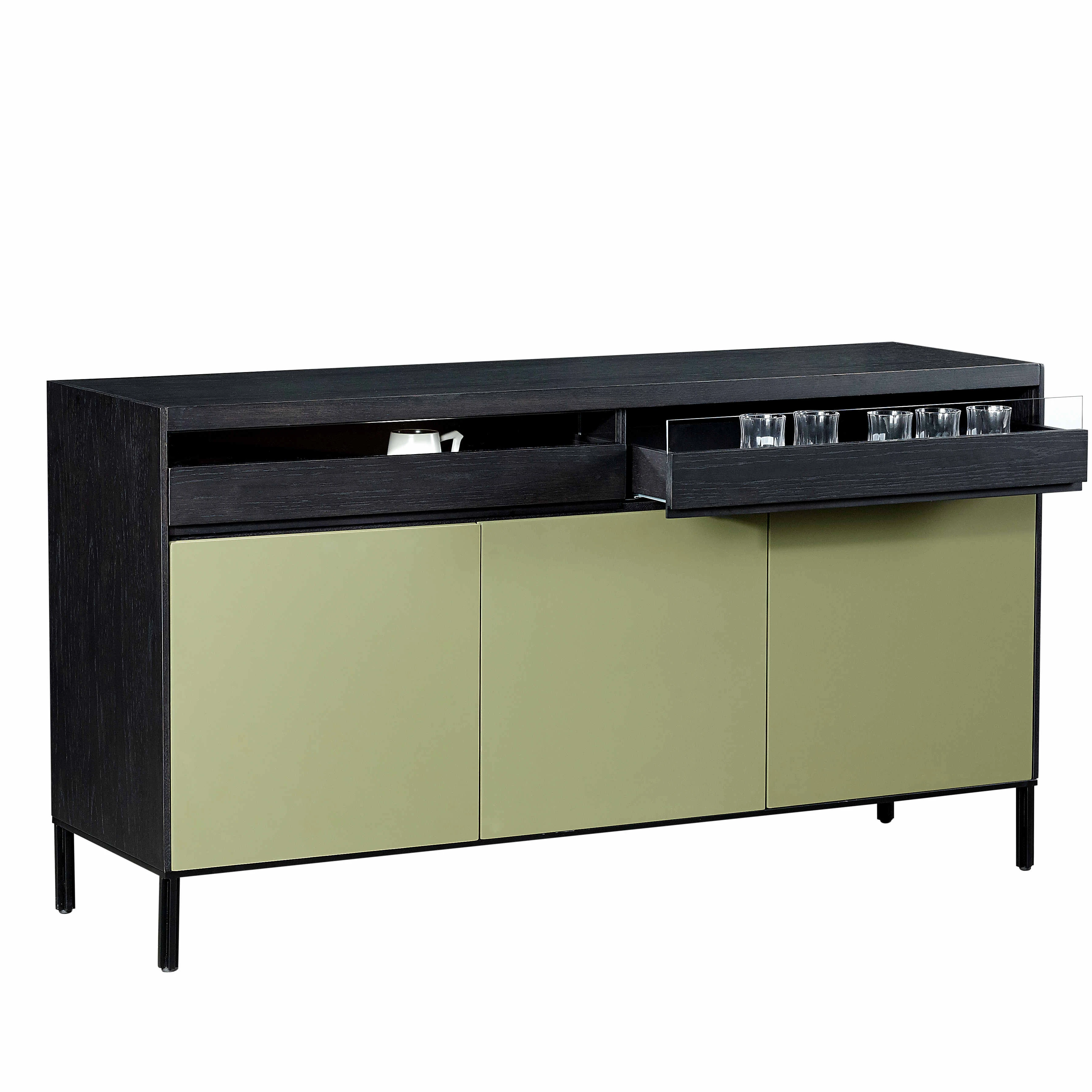 Modern Home furniture for Dining room catering equipment buffet cabinet veneered MDF/ wooden sideboard