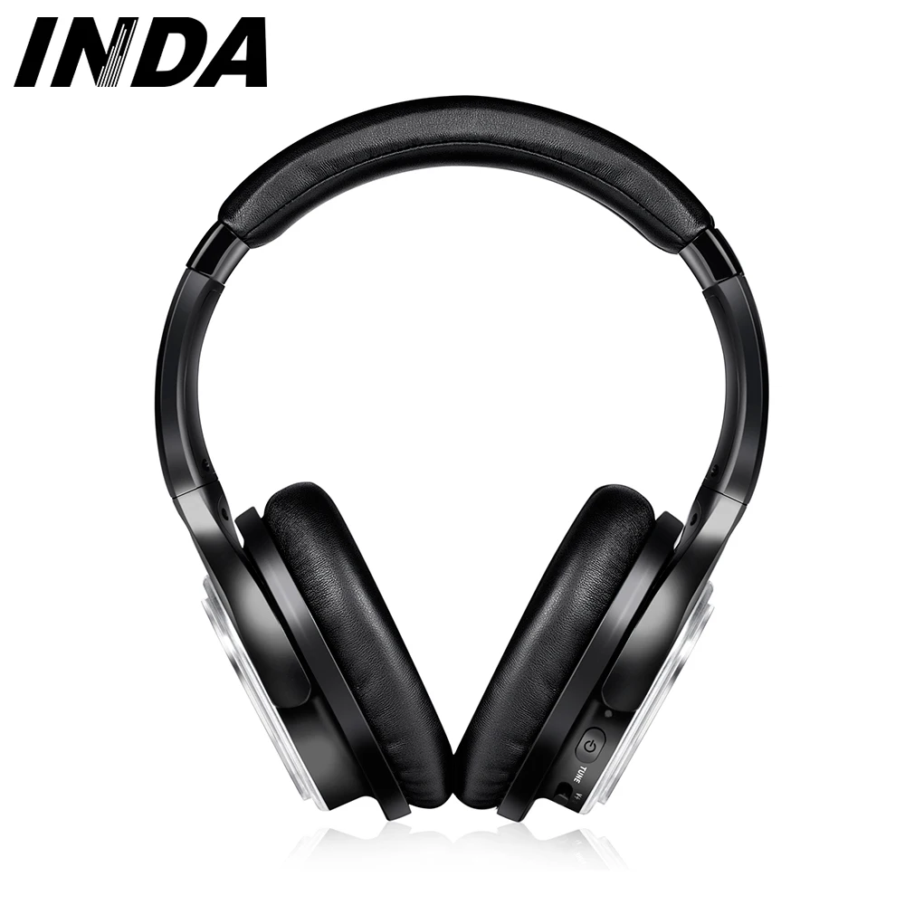 Top Sell Logo customized 3 Channels Silent Disco Headphones With LED Light