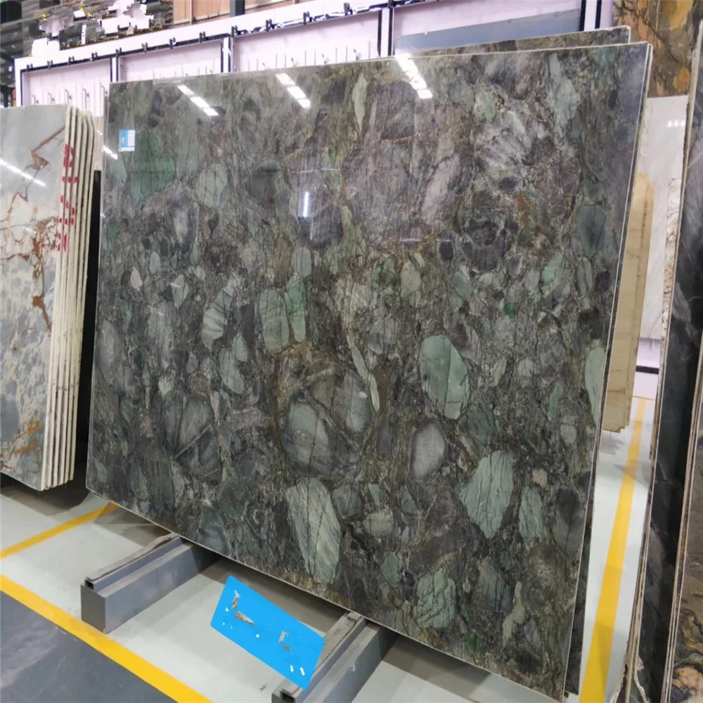 Grandmother diamond marble Malachite green marble with high resolution pictures