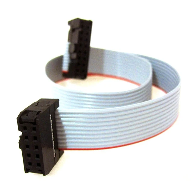 10pin to 16pin IDC Connector Flat Cable Assembly Ribbon Grey Flat Cable