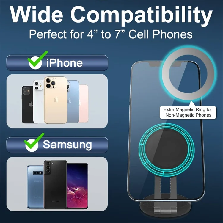 Super Strong Magnetic Holder Car Phone 360 Degree Universal Car Mount Phone Stand