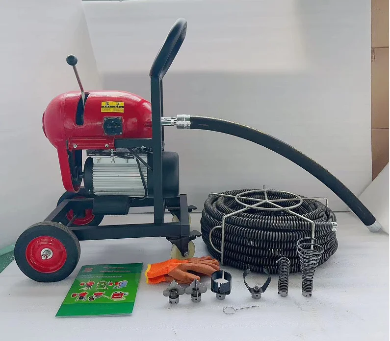 30MM Drain Pipe Cleaning Machine Multifunctional Portable Electric Tube Sewer Cleaning Drain Cleaner Machine