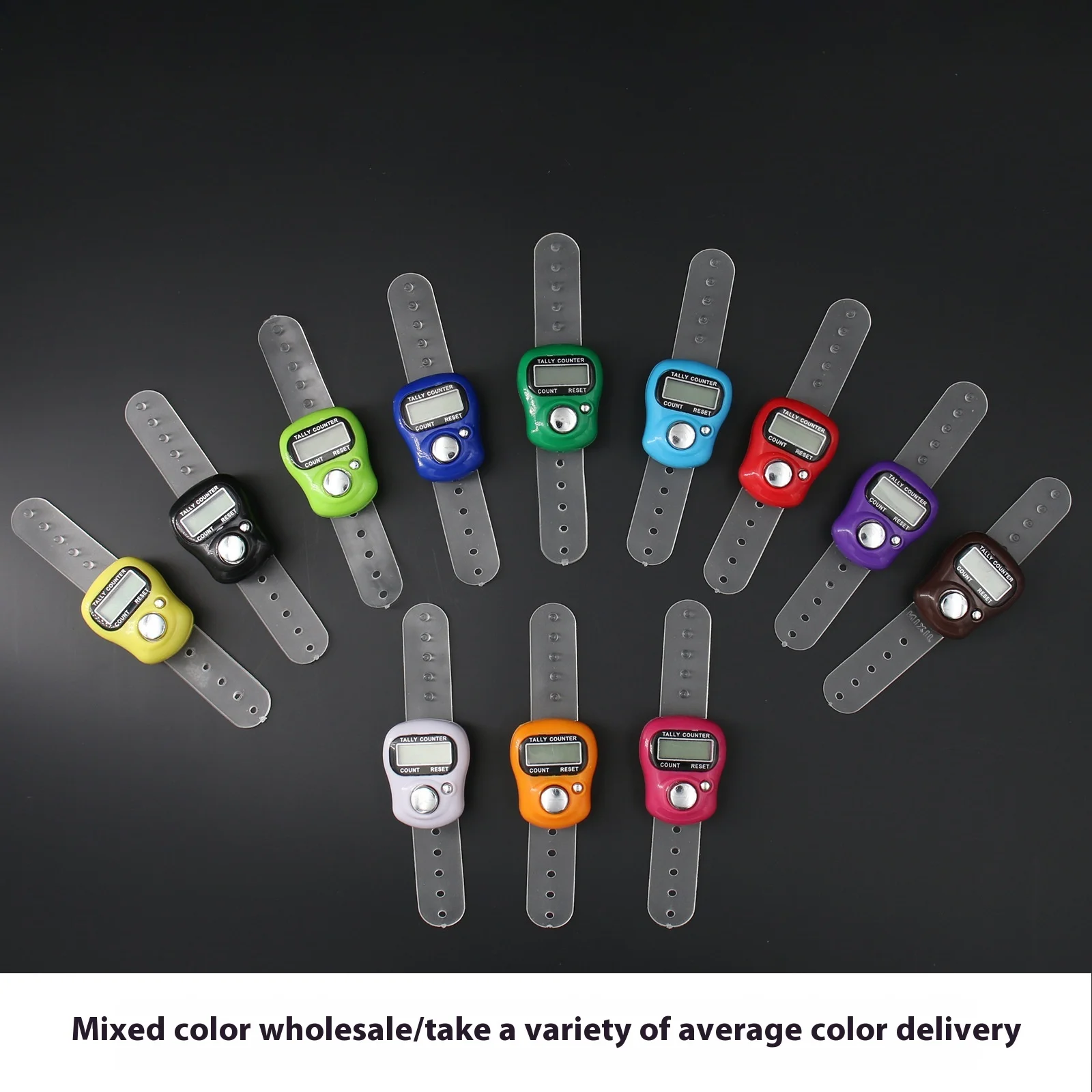 Hand Press Electronic Digital Counting Device Timer/Counter for Educational Toys Finger Counter
