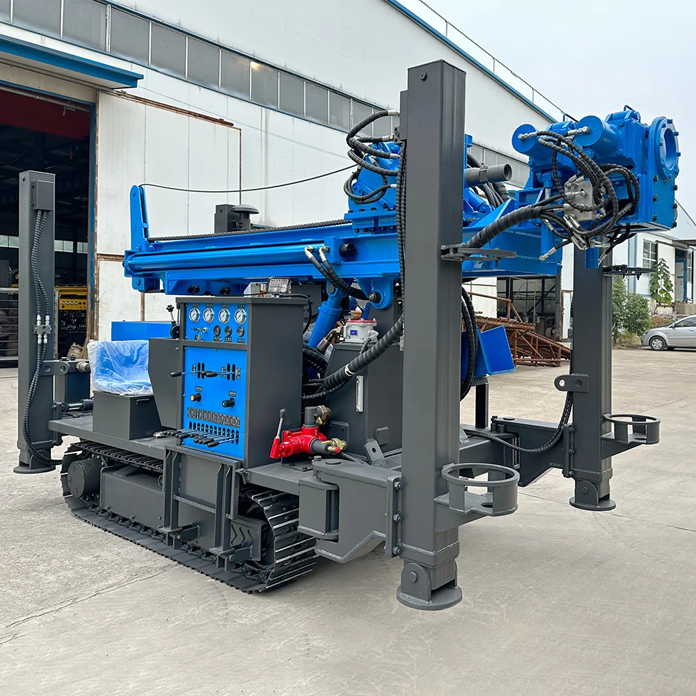 CS300 Tungsten Carbide Insert Tricone Roller Cone Bit 300m depth diesel top drive deep water well drilling rig for water well