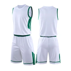 Wholesale Men Polyester Spandex Basketball Jerseys Clothes High Quality Breathable Basketball Uniform Set/