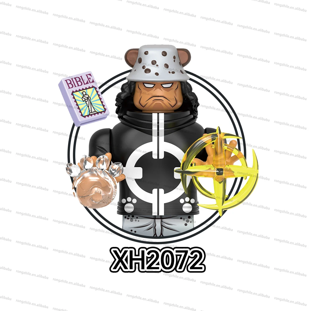 One Pieces Blocks Japanese Anime Luffy Zoro Sabo Sanji Kuma Law Rayleigh Mini Figures Model Toys For Kids Juguetes Gift X0357