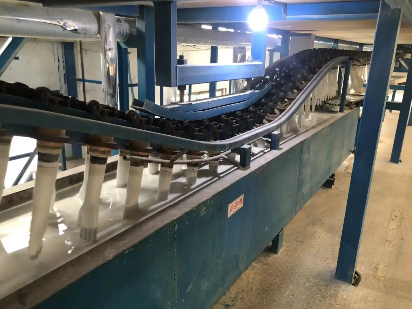 Medical latex glove production line making machine