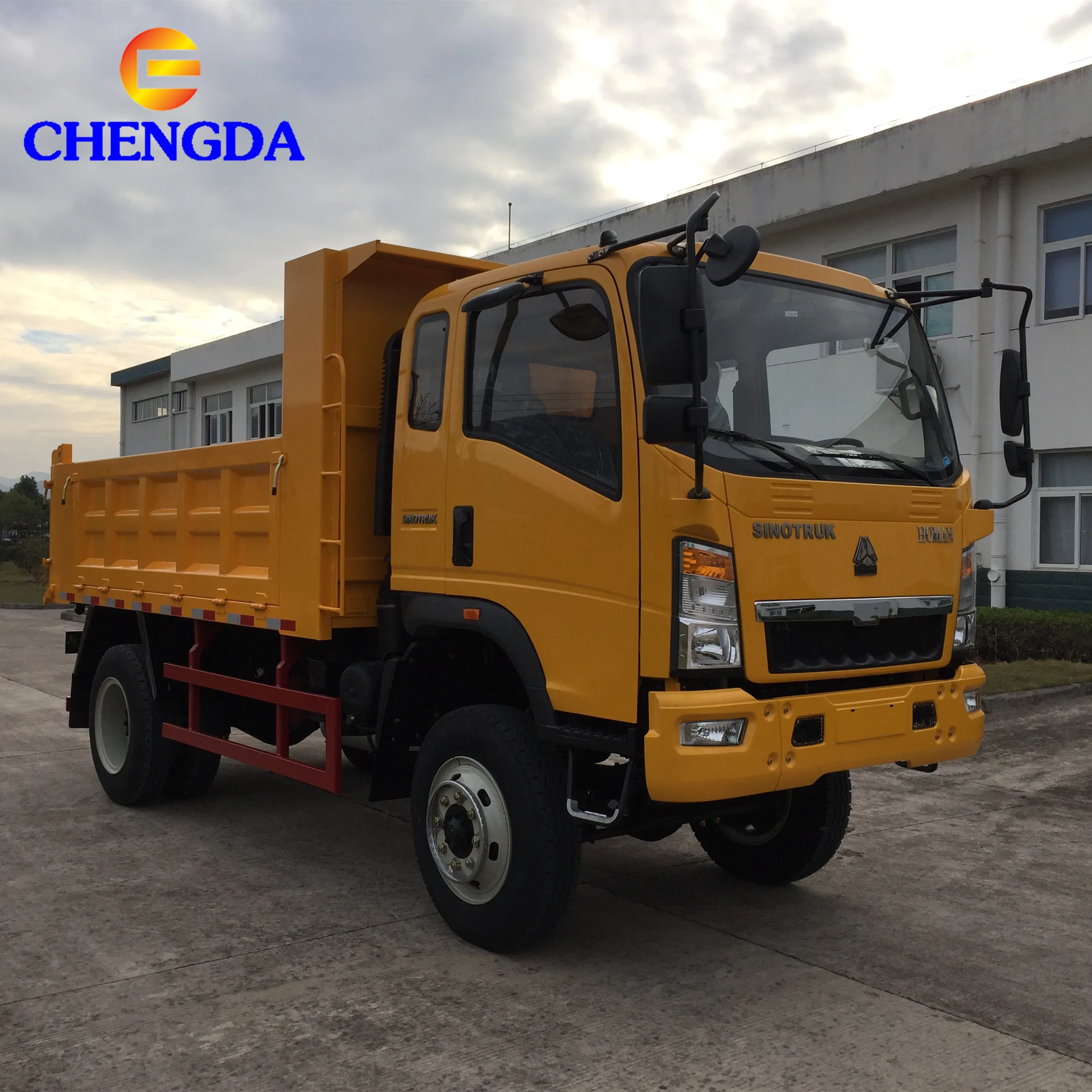 Sinotruk 4x4 All Wheels Drive 8 Ton Light Dump Truck