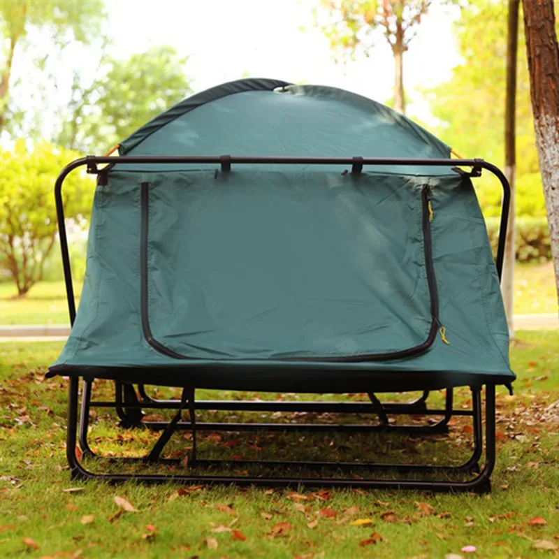 2024 factory direct sales outdoor double tent rainstorm off the ground sunscreen camping must-have fishing portable tent