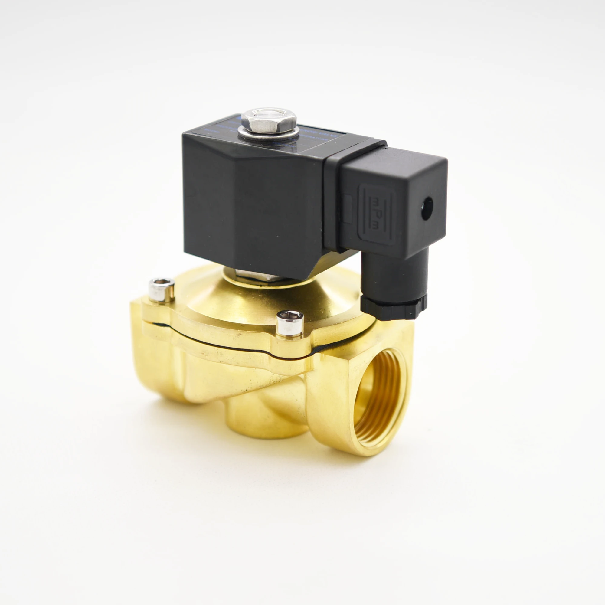 Hot selling large flow DN16 DN20 DN25 DN35 DN40 DN50 Normally Closed Direct acting Solenoid Valve For Water Air Oil