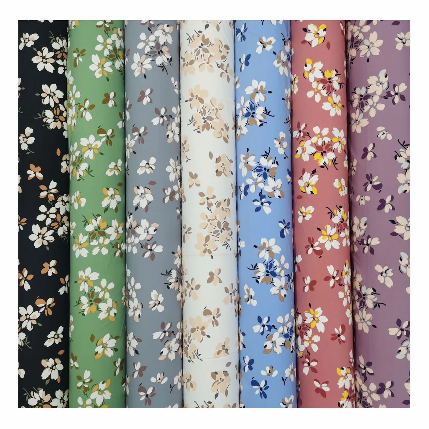 105-110gsm 100D 4 way stretch elastane fabric 95 polyester 5 spandex fabric flower dress super soft polyester spandex fabric