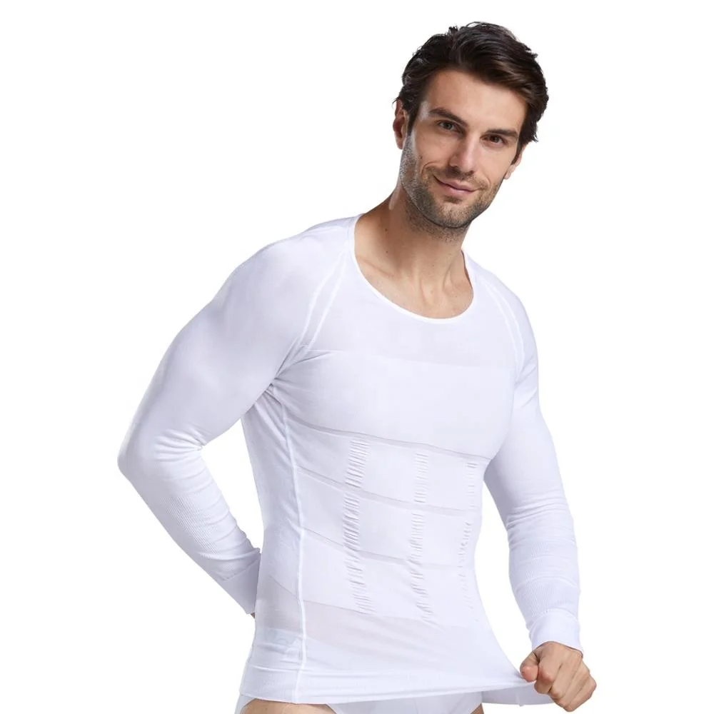 W010WH Seamed 70D Classic Firming Panels Slim Shaper Thermo Garments With Sleeves