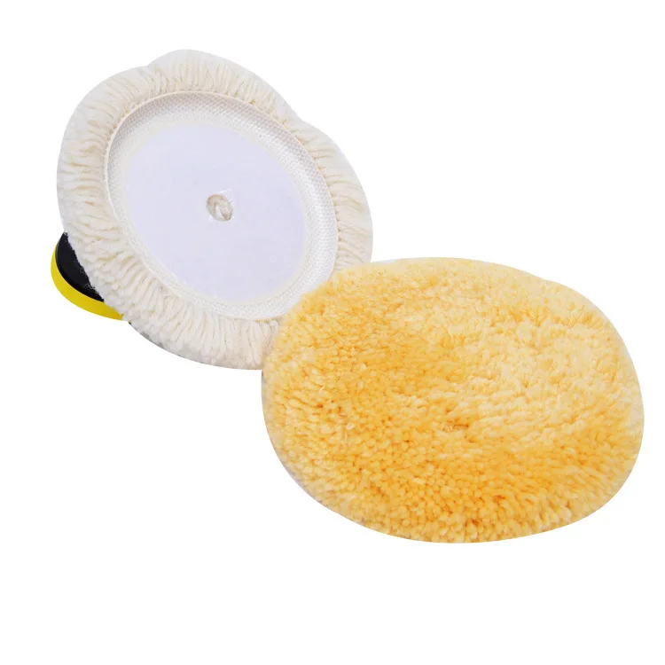 180MM 100% Wool Polishing Pad Self-Adhesive Single Side Waxing Pad
