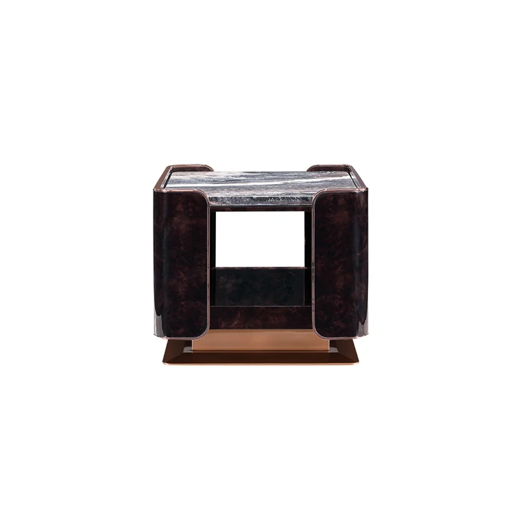 Wholesale Marble Top Small Coffee Table Wood Sofa Side Table For Living Room