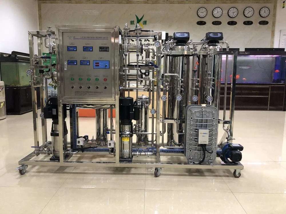500L/H water treatment ion exchange laboratory water deionizer system price
