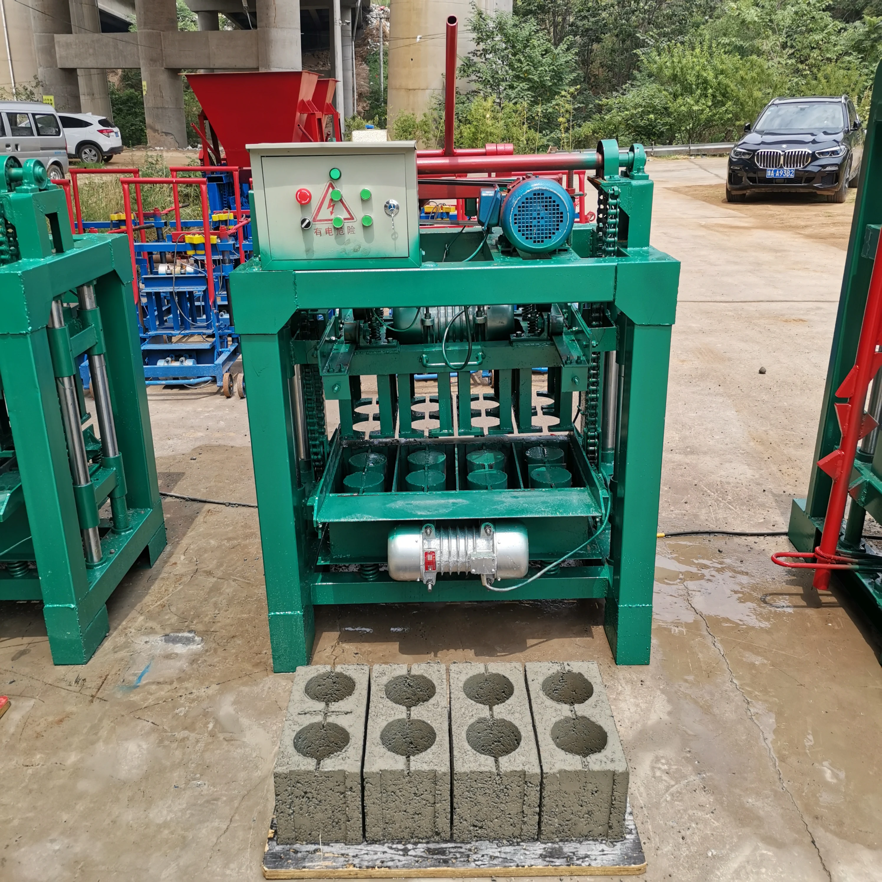 Cement Block Making Machine 4-35 Concrete Block Machine Cement Brick Making  Hollow Block Making Machine