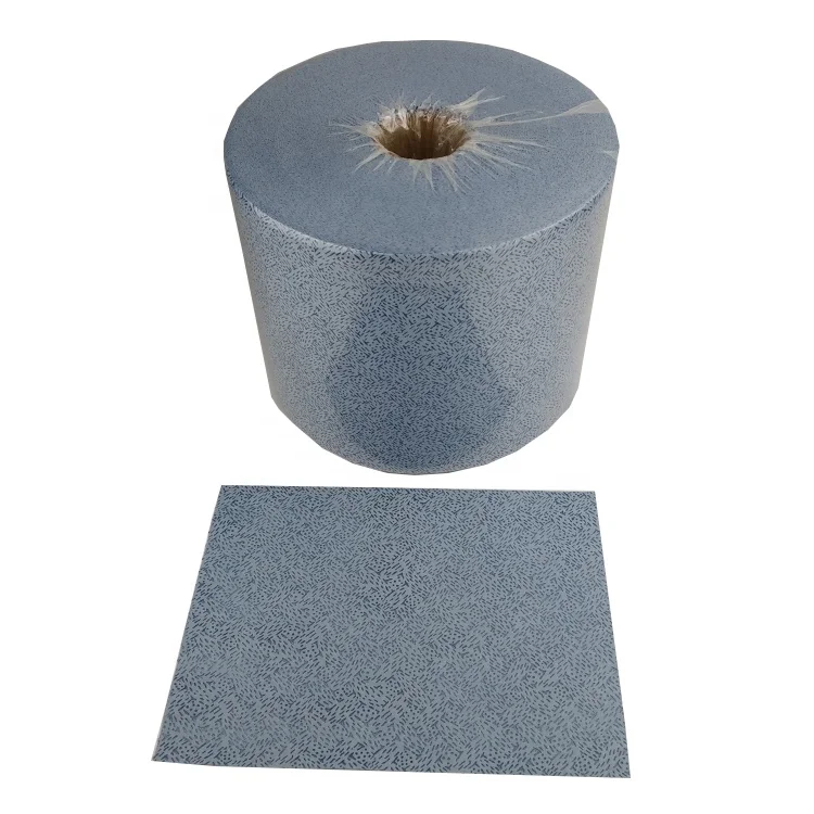 Best Oil Absorbent Degreasing Cleaning Disposable Cleanroom Blue 100% PP 25x30cm Meltblown Industrial Wipe