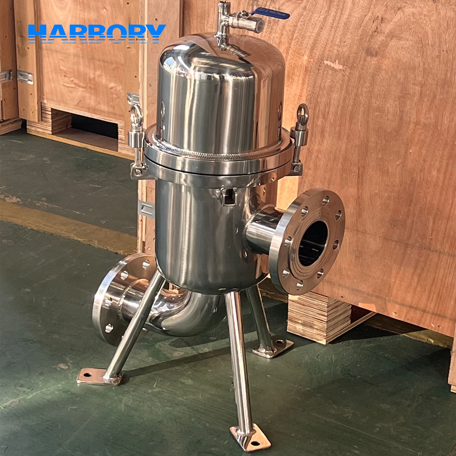 China Stainless Single Cartridge Filter Housings High Precision 0.01 Micron Pleated Filter Cartridge Filter Housing