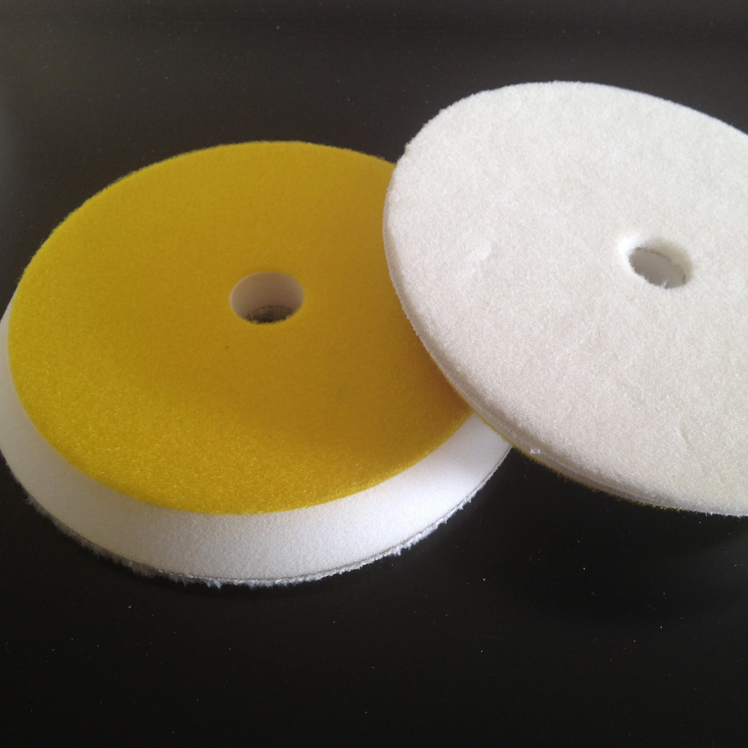 OEM 6 inch flat face  wool polishing compound pad