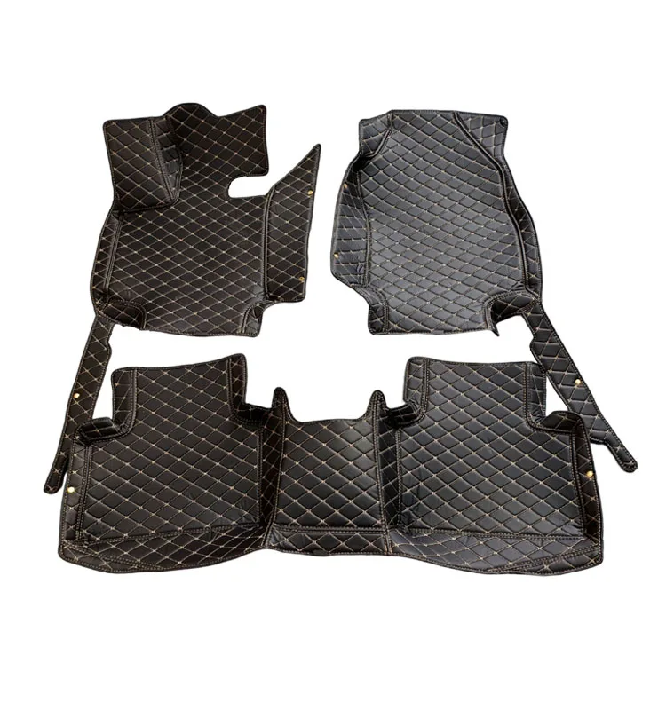 2024 factory low price wholesale full set of customized car carpet floor mats waterproof 7D 5D luxury EVA leather