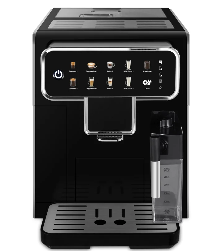 Professional Touch Screen Display Commercial Automatic One Touch Cappuccino Espresso Coffee Maker Machine