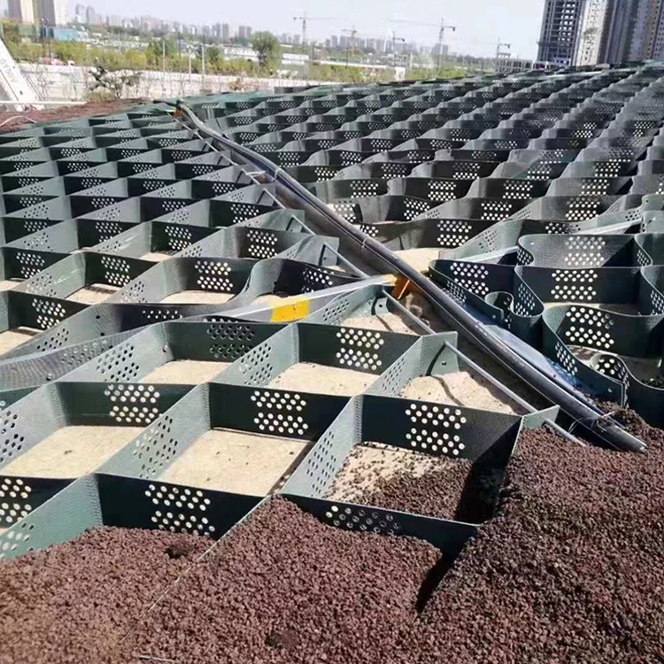 HDPE geocell Driveway Gravel Grid Geocell plastic geowebs good price for road works