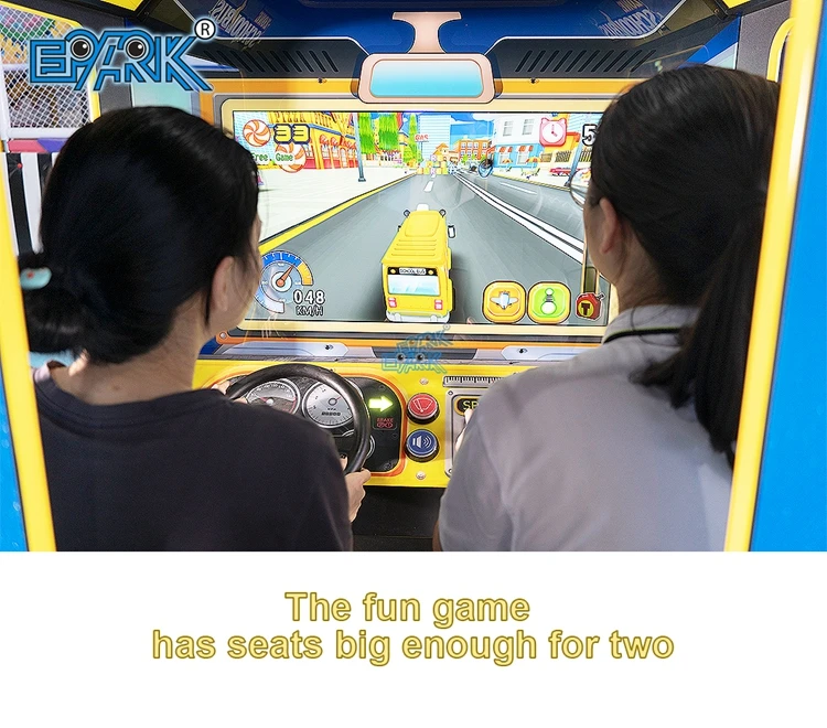 Super School Bus Theme Park Rides Arcade Game Machine Kids Coin Operated Amusement Games