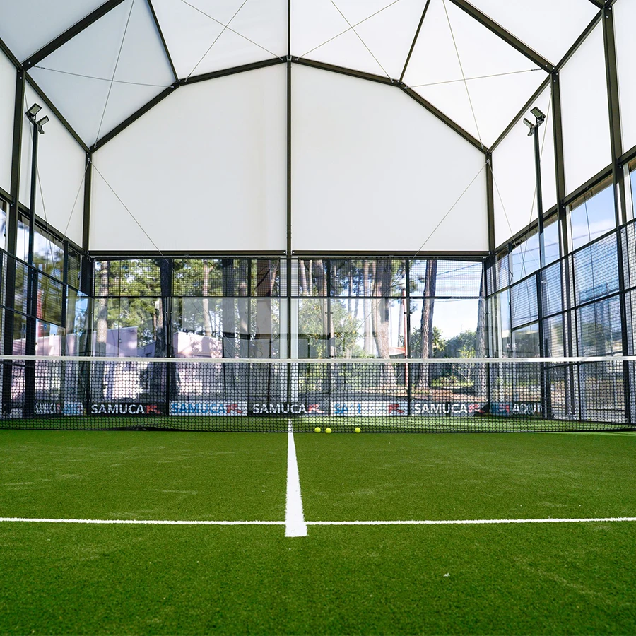 Super Panoramic Padel Tennis Court With Roof Cover Paddle Tennis Court Roof Tent