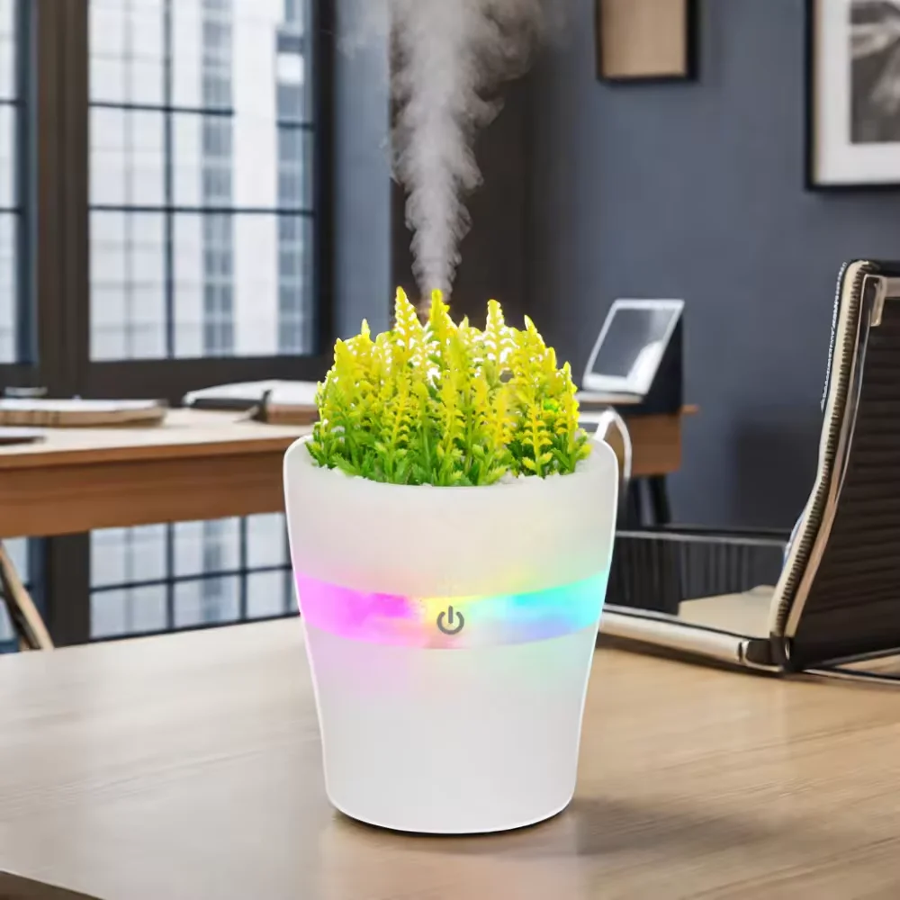 Factory Outlet Grass Plant 7 Colors Humidifiers Pp Manual Evaporative Humidifier Air Purifier Diffuser Air Humidifiers For Car