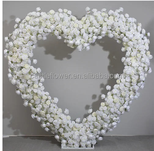 FAR110 Hot Selling Fast Delivery Artificial Heart Flower Wedding Heart Arch For Wedding Party Decoration