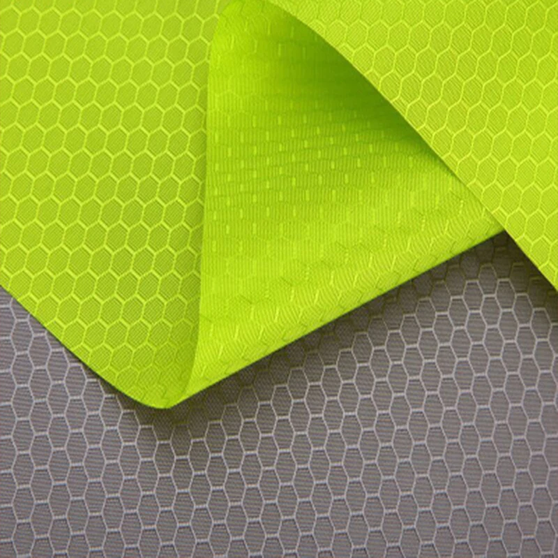 420D Nylon Oxford Fabrics Hexagonal Honeycomb Soccer Plaid PU Coated Waterproof Outdoor Fabrics Woven Technique for Men Women
