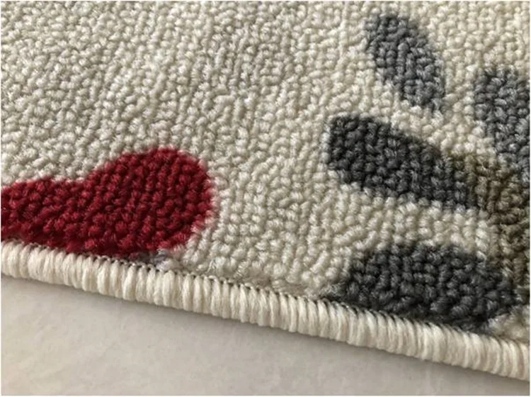 100% Nylon Latex Backing Door Mat Anti Slip Dust Proof Flower Pattern Entrance Entry Front Door Mat