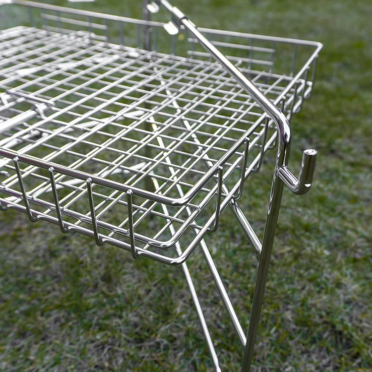 New Dtylr Stainless Steel Folding BBQ Barbecue Grill Mesh