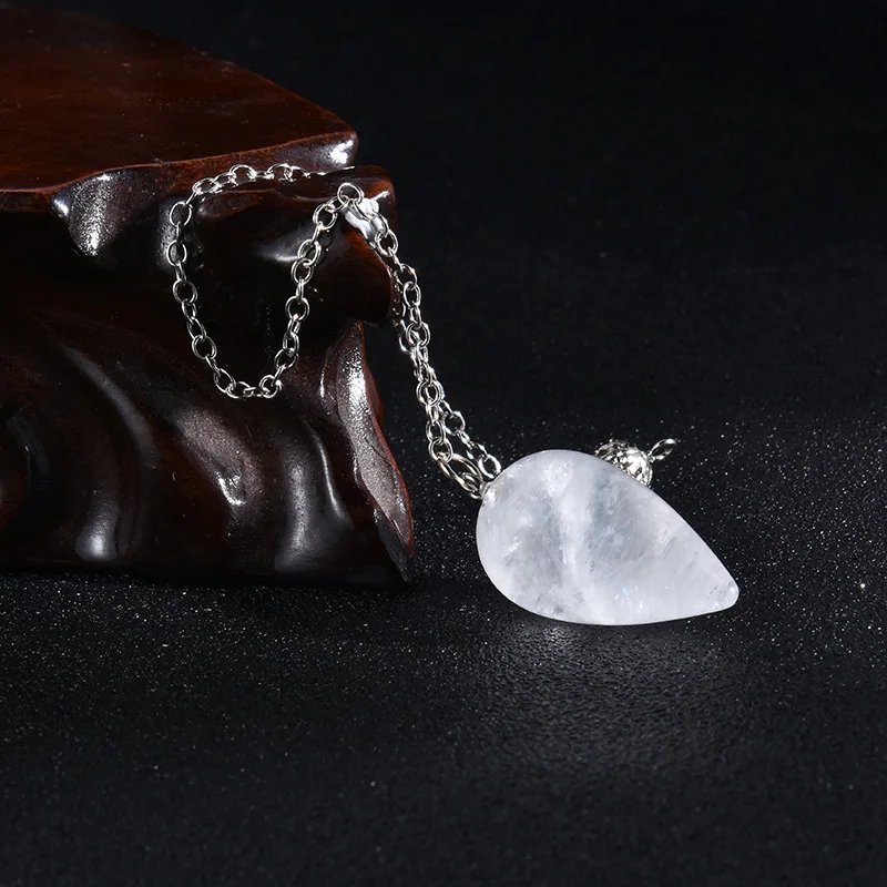High Quality Natural Pendulum for Healing and Decoration Crystal Rose Quartz Stone Gemstone crystal pendulum