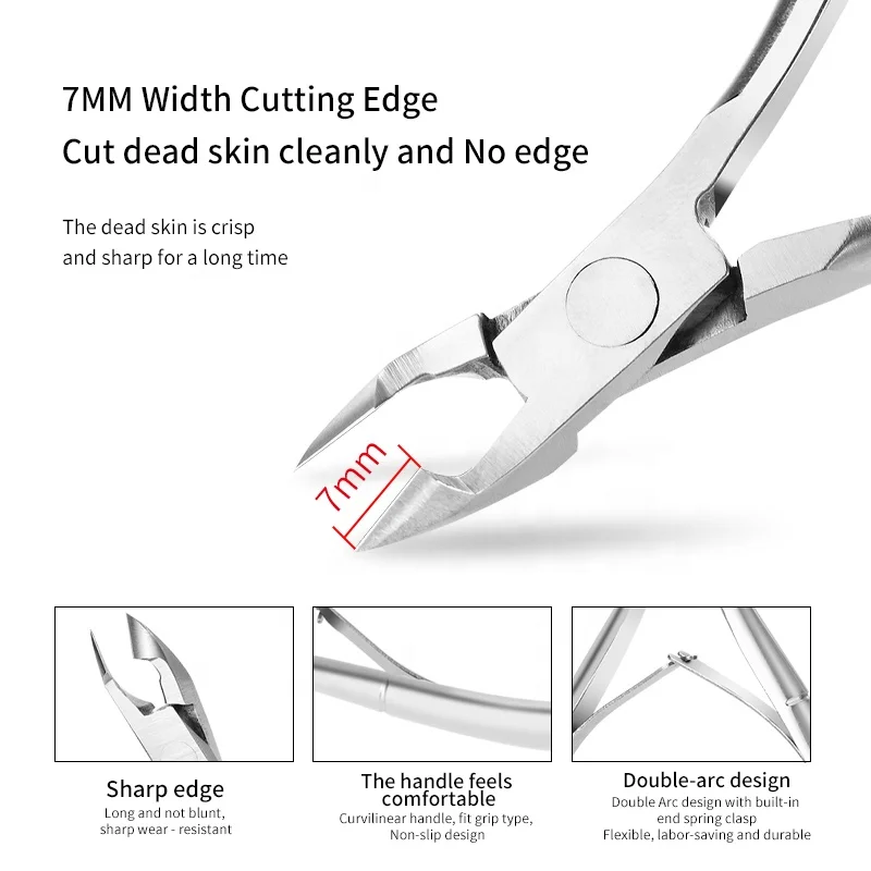 Stainless Steel Professional Disposable Podiatry Ingrown Nail Cuticle  Nipper Nail plier