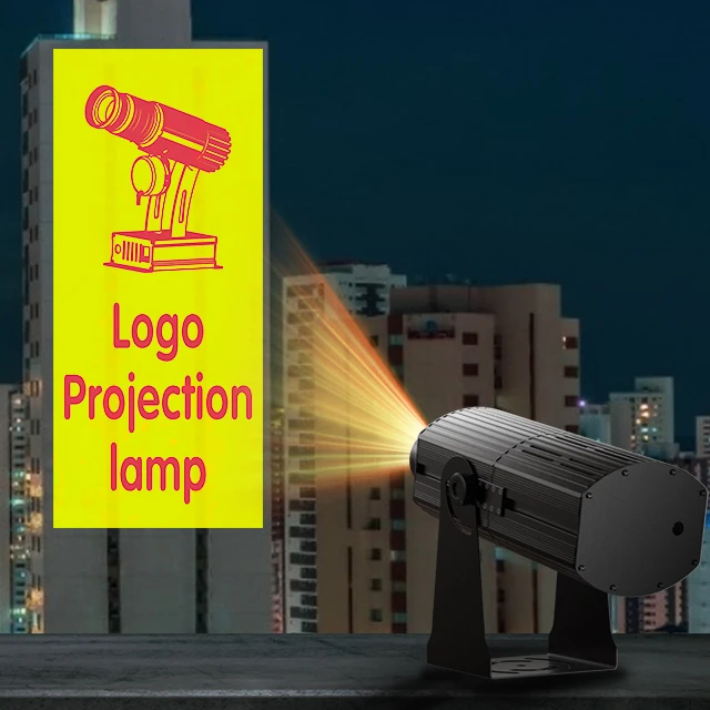 200w gobo projector outdoor wall  building rotating logo display ip65 waterproof facade advertising light